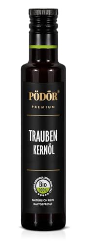 PÖDÖR - Bio Traubenkernöl 250 ml - kaltgepresst - naturbelassen - ungefiltert von PÖDÖR