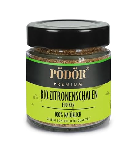 PÖDÖR - Bio Zitronenschalen - Flocken (70g) von PÖDÖR