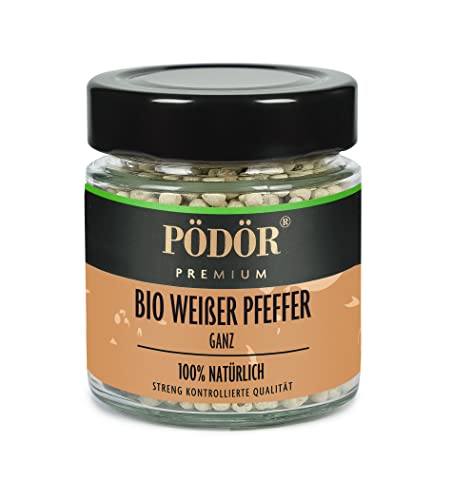 PÖDÖR - Bio weißer Pfeffer - ganz (70g) von PÖDÖR
