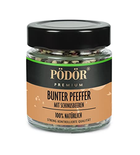 PÖDÖR - Bunter Pfeffer mit Schinusbeeren - ganz (150g) von PÖDÖR