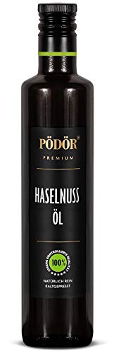 PÖDÖR - Haselnussöl aus Piemont - kaltgepresst - naturbelassen - ungefiltert (500ml) von PÖDÖR