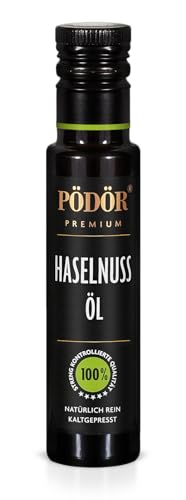 PÖDÖR - Haselnussöl aus Piemont - kaltgepresst - naturbelassen - ungefiltert (100ml) von PÖDÖR