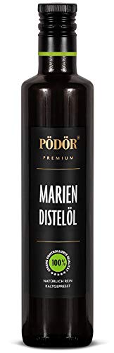 PÖDÖR - Mariendistelöl - kaltgepresst - naturbelassen - ungefiltert (500ml) von PÖDÖR