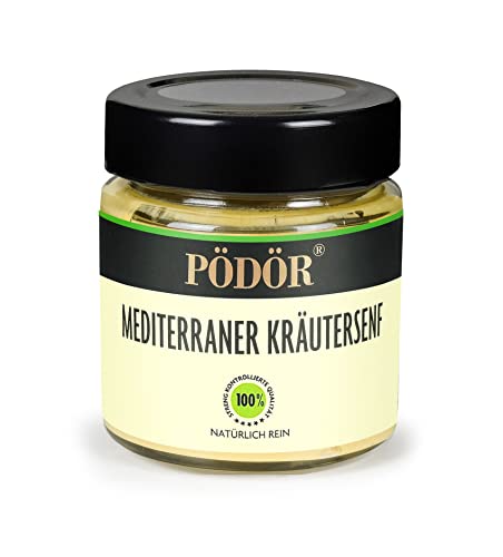 PÖDÖR Mediterraner Kräutersenf 130g von PÖDÖR