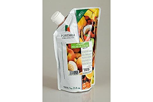 Püree-Weißer Pfirsich, 10% Zucker, 1 kg von PONTHIER SAS