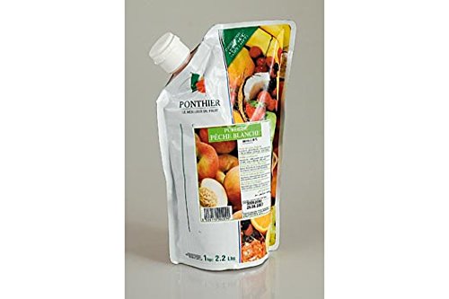 Püree-Weißer Pfirsich, 10% Zucker, 1 kg von Yulix