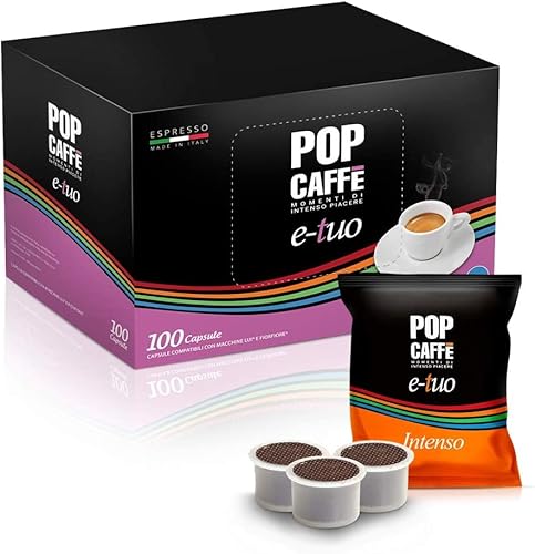 100 Kapseln Pop Caffè e-tuo Mischung .1 Intenso Produkte Kompatibel Mitaca MPS, Fior Fiore, Lui Espresso von POP CAFFE'