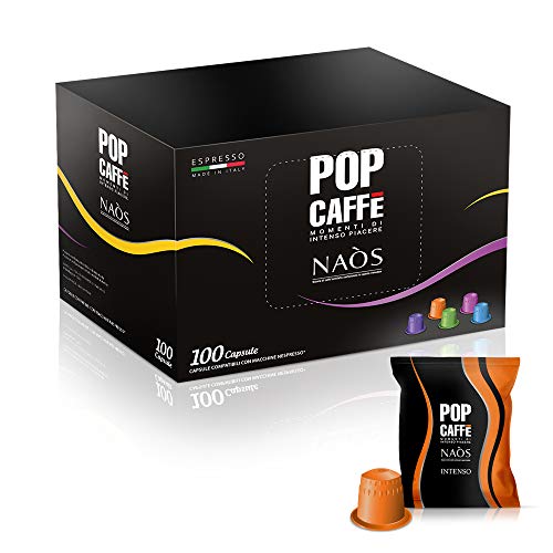 100 kapseln Pop Caffè Naos Produkte Kompatibel Nespresso Mischung 1 Intenso von POP CAFFE'