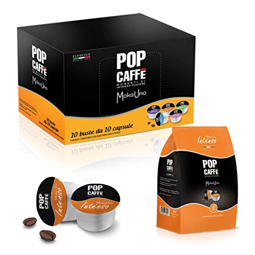 300 Kaffeekapseln Pop Moka Cup 1 INTENSO KOMPATIBEL ILLY KIMBO UNO SYSTEM ... von POP CAFFE'