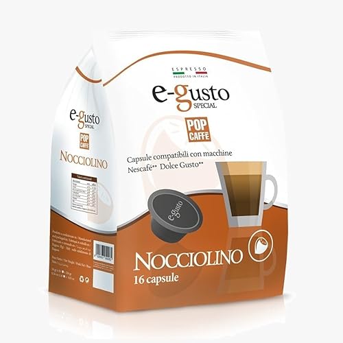 POP CAFFE' Nescafe Dolce Gusto, kompatibel mit 48 Kapseln für Cappuccino, Haselnuss-Haselnuss-Kapseln von POP CAFFE'