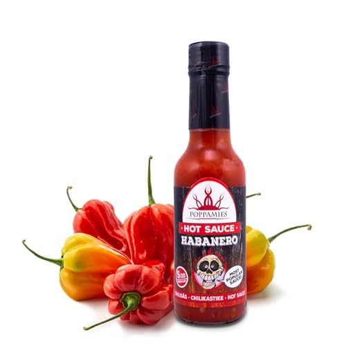 Poppamies Habanero Heiße Sauce – glutenfrei, laktosefrei, vegan – Würzigkeit 5/10 – 150 ml von POPPAMIES