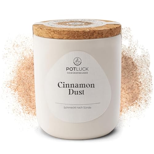 POTLUCK | Cinnamon Dust | Würzmischung im Keramiktopf | 90g | Vegan, glutenfrei und mit natürlichen Inhaltsstoffen von POTLUCK Gewürzfreunde