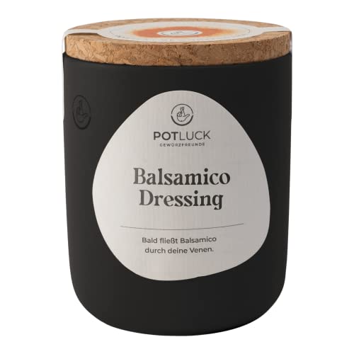 POTLUCK | Balsamico Dressing | Gewürzmischung im Keramiktopf | 60g | Mit natürlichen Inhaltsstoffen von POTLUCK Gewürzfreunde