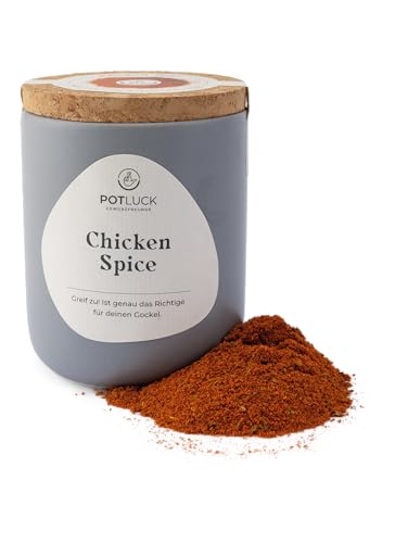 POTLUCK | Chicken Spice | Gewürzmischung im Keramiktopf | 60g | Vegan, glutenfrei und mit natürlichen Inhaltsstoffen von POTLUCK Gewürzfreunde
