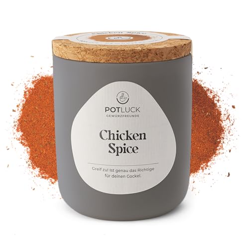 POTLUCK | Chicken Spice | Gewürzzubereitung im Keramiktopf | 60g | Vegan, glutenfrei und mit natürlichen Inhaltsstoffen von POTLUCK Gewürzfreunde