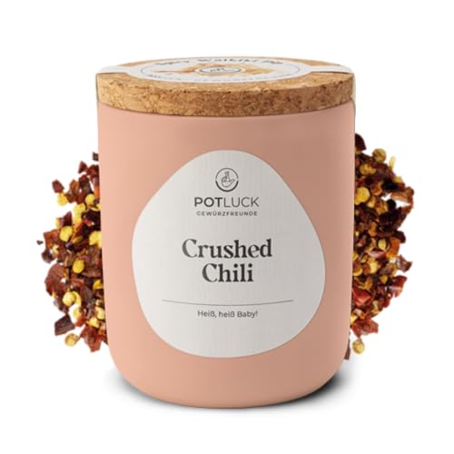 POTLUCK | Crushed Chili | Gewürzmischung im Keramiktopf | 40 g | Vegan, glutenfrei und mit natürlichen Inhaltsstoffen von POTLUCK Gewürzfreunde
