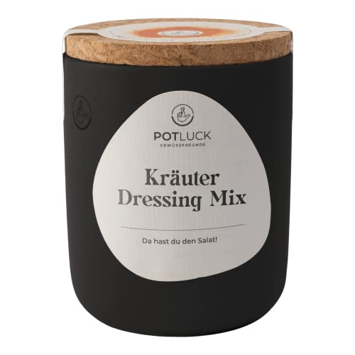 POTLUCK | Kräuter Dressing Mix | Gewürzmischung im Keramiktopf | 40g | Mit natürlichen Inhaltsstoffen von POTLUCK Gewürzfreunde
