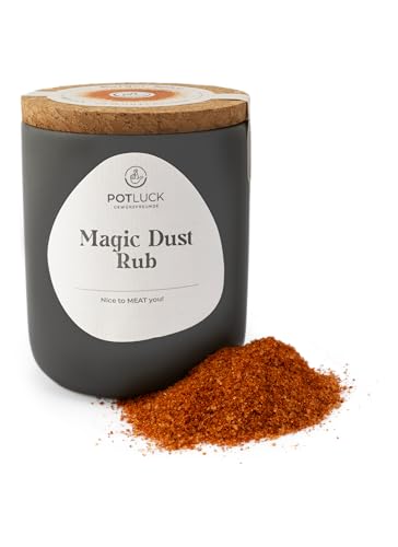 POTLUCK | Magic Dust Rub | Gewürzmischung im Keramiktopf | 100g | Mit natürlichen Inhaltsstoffen von POTLUCK Gewürzfreunde