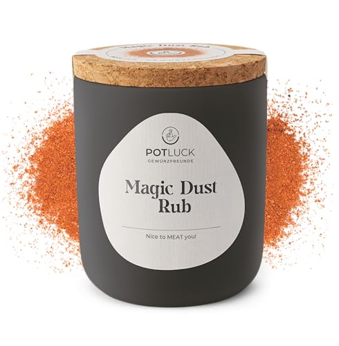 POTLUCK | Magic Dust Rub | Gewürzmischung im Keramiktopf | 100g | Mit natürlichen Inhaltsstoffen von POTLUCK Gewürzfreunde