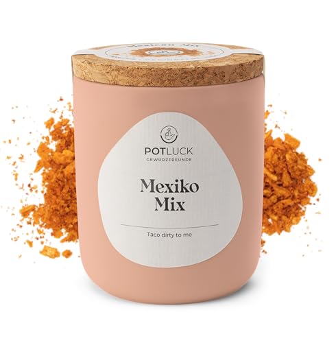 POTLUCK | Mexiko Mix | Gewürzzubereitung im Keramiktopf | 75 g | Vegan, glutenfrei und mit natürlichen Inhaltsstoffen von POTLUCK Gewürzfreunde
