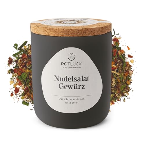 POTLUCK | Italienischer Nudelsalat Gewürz | Gewürzzubereitung im Keramiktopf | 60g | Mit natürlichen Inhaltsstoffen von POTLUCK Gewürzfreunde