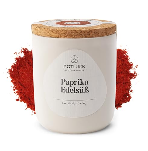 POTLUCK | Paprika Edelsüß | Gewürzmischung im Keramiktopf | 65 g | Vegan, glutenfrei und mit natürlichen Inhaltsstoffen von POTLUCK Gewürzfreunde