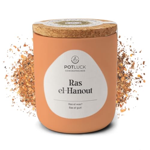 POTLUCK I Ras-el-Hanout I Gewürzmischung im Keramiktopf I 70g I Vegan, glutenfrei und mit natürlichen Inhaltsstoffen von POTLUCK Gewürzfreunde
