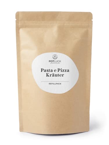 Potluck | Refill Pasta e Pizza Kräuter | Gewürzmischung im Refillpack | 20g | Vegan, glutenfrei und mit natürlichen Inhaltsstoffen von Potluck Gewürzfreunde