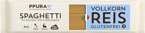 PPURA glutenfreie Bio Pasta Spaghetti aus Vollkornreis 400g – Natürliche italienische Bio Nudeln aus Vollkornreis – Glutenfrei, ohne Zucker & Zusatzstoffe, traditionell hergestellt PPURA glutenfreie Bio Pasta Spaghetti aus Vollkornreis 400g – Natürliche italienische Bio Nudeln aus Vollkornreis – Glutenfrei, ohne Zucker & Zusatzstoffe, traditionell hergestellt von PPURA
