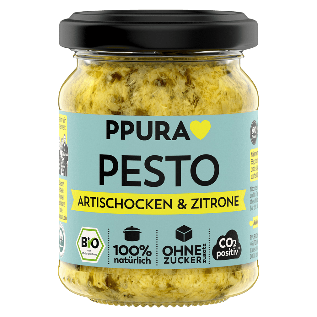 Bio Pesto Artischocken und Zitrone Bio Pesto Artischocken und Zitrone von PPura
