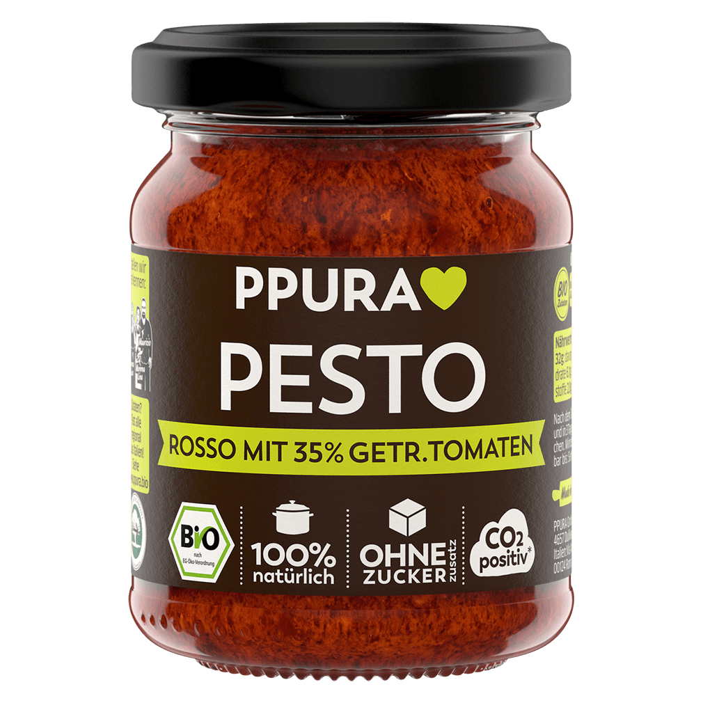 Bio Pesto Rosso mit getrockneten Tomaten von PPura