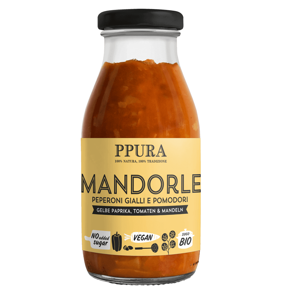 Bio Tomaten Sugo Paprika Mandel, 340 g von PPura