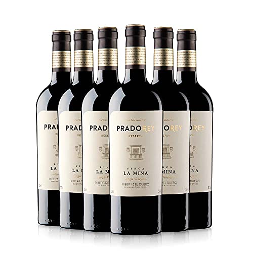 PRADOREY Finca La Mina-Rotwein-Spanischer Wein-Ribera del Duero-Reserva,18Monate in Fässern aus amerikanischer Eiche-6 Monate in konusförmigen Holzbehältern aus Nevers-Eiche-6 Flaschen-0,75L PRADOREY Finca La Mina-Rotwein-Spanischer Wein-Ribera del Duero-Reserva,18Monate in Fässern aus amerikanischer Eiche-6 Monate in konusförmigen Holzbehältern aus Nevers-Eiche-6 Flaschen-0,75L von PRADOREY