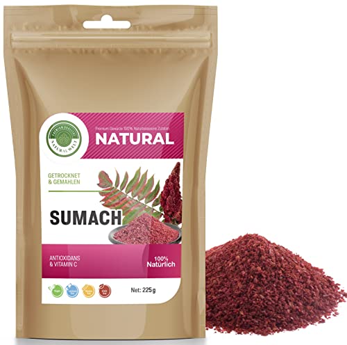 Natural Welt Sumach gewürz 225 g gemahlen I I 100% natürlich hochwertiges Sumach I Premium Qualität Sumac Natural Welt Sumach gewürz 225 g gemahlen I I 100% natürlich hochwertiges Sumach I Premium Qualität Sumac von PREMIUM QUALITÄT NATURAL WELT