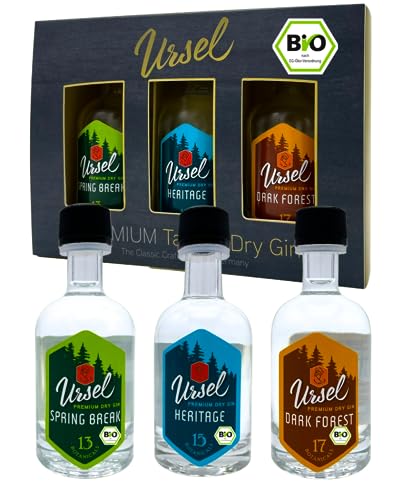 Premium Taunus Dry Gin"Ursel" 3x5cl Geschenkbox - London Dry Gin Tradition Premium Taunus Dry Gin"Ursel" 3x5cl Geschenkbox - London Dry Gin Tradition von PREMIUM TAUNUS DRY GIN Ursel MIT 12 ERLESENEN BOTANICALS