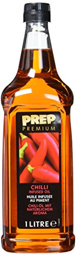 PREP PREMIUM Chiliöl 1 x 1000 ml PET - Infused Oil verleiht Grillfleisch, BBQ-Gerichten, Fisch und Gemüse einen pikanten Hauch von Schärfe Öl mit Chili von PREP PREMIUM