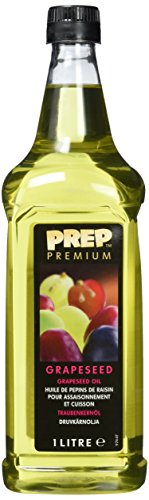PREP PREMIUM Traubenkernöl 1 x 1000 ml PET mildes, geschmacksneutrales Öl, rohkostqualität natürlicher Geschmack für Pfannengerichte Saucen & Marinaden, sehr hoch erhitzbar PREP PREMIUM Traubenkernöl 1 x 1000 ml PET mildes, geschmacksneutrales Öl, rohkostqualität natürlicher Geschmack für Pfannengerichte Saucen & Marinaden, sehr hoch erhitzbar von PREP PREMIUM