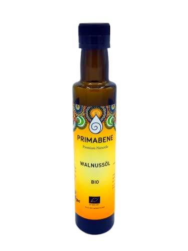 Primabene, Walnussöl Bio - besonders reich an Linol- und Linolensäure, sowie an Palmitinsäure - wertvolles Speiseöl mit nussartigen Geruch und Geschmack (1 x 250 ml) von PRIMABENE