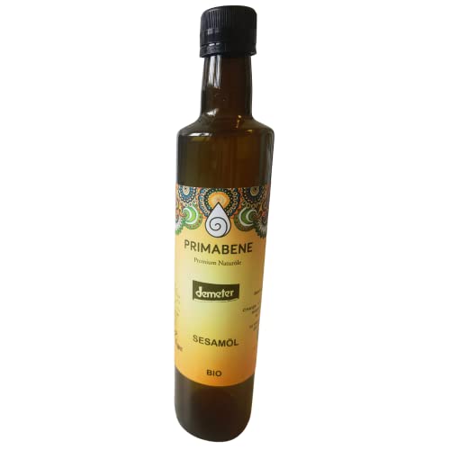 Primabene, Sesamöl Bio - DEMETER - typische Sesamnote - ideal für die asiatische Küche - (1 x 500 ml) von PRIMABENE