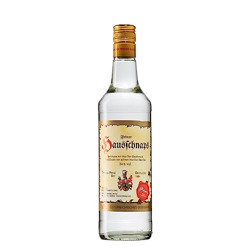 Prinz - Hausschnaps Marille | Das Original von Prinz - der "Hausi" | Milder Marillen-Schnaps mit 34% vol, 0.7 l von Prinz