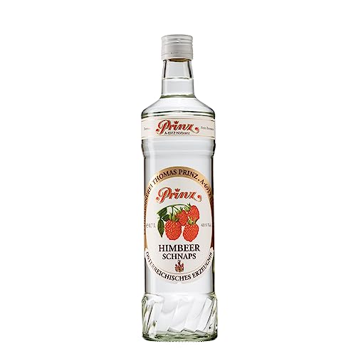 Prinz - Himbeer Schnaps | Fruchtige Schnapsspezialität aus erlesenen Himbeeren | Intensiv in Geruch & Geschmack | Im Steingut gereift, 40% vol, 0.7 l von PRINZ