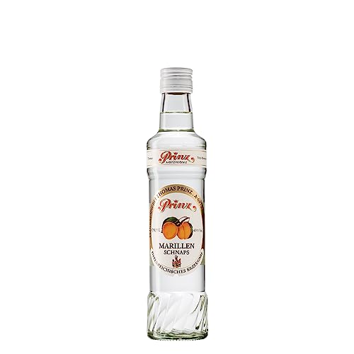 Prinz - Marillen Schnaps | Traditionelle Schnapsspezialität aus sonnengereiften Marillen | Sortentypisch | Doppelt gebrannt im Feinbrandverfahren, 40% vol, 0.35 l Prinz - Marillen Schnaps | Traditionelle Schnapsspezialität aus sonnengereiften Marillen | Sortentypisch | Doppelt gebrannt im Feinbrandverfahren, 40% vol, 0.35 l von Prinz