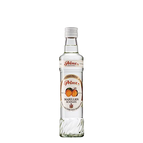 Prinz - Marillen Schnaps | Traditionelle Schnapsspezialität aus sonnengereiften Marillen | Sortentypisch | Doppelt gebrannt im Feinbrandverfahren, 40% vol, 0.35 l von PRINZ