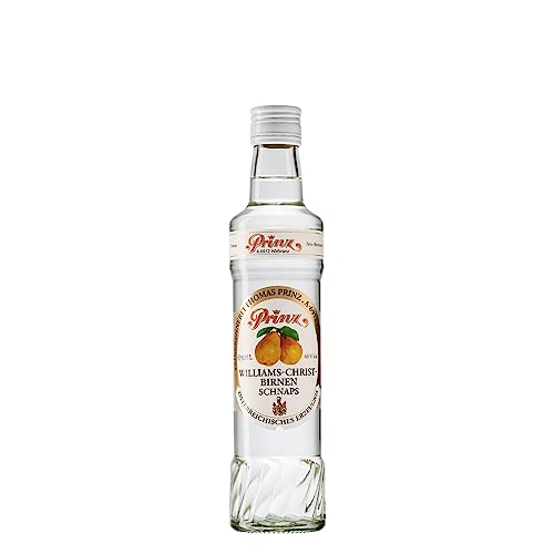 Prinz - Williams-Birnen Schnaps | Hochwertiger Schnaps mit gelben, saftigen Williams-Christbirnen | Geschmacksintensiv mit kräftigem Sortencharakter, 40% vol, 0.35 l Prinz - Williams-Birnen Schnaps | Hochwertiger Schnaps mit gelben, saftigen Williams-Christbirnen | Geschmacksintensiv mit kräftigem Sortencharakter, 40% vol, 0.35 l von Prinz