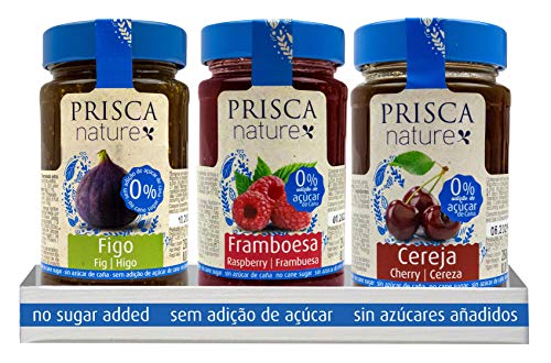 Kirschmarmelade - Himbeere - Feigen - Ohne Zuckerzusatz - Packung mit 3 Einheiten Kirschmarmelade - Himbeere - Feigen - Ohne Zuckerzusatz - Packung mit 3 Einheiten von PRISCA