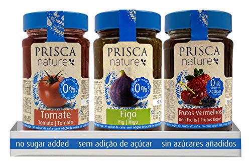 Konfitüre von Tomate - Rote Früchte - Feigen - ohne Zuckerzusatz - Paket von 3 Einheiten von PRISCA