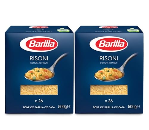 Barilla Risoni N26 Pasta auf Basis von Weizengrieß in Form von Reis 500g x2 Einheiten -Pack Promoo Barilla Risoni N26 Pasta auf Basis von Weizengrieß in Form von Reis 500g x2 Einheiten -Pack Promoo von PROMOO