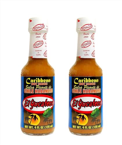 El Yucateco - Caribbean Sauce Scharfe Soße mit Habanero-Chilis 120 ml x2 Stück - Pack Promoo von PROMOO