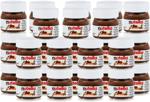 Ferrero - Miniatur-Nutella-Gläser, Set mit 26 Einheiten à 25 g, Haselnuss- und Schokoladenaufstrich - Pack Promoo von PROMOO