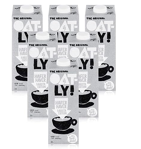 Oatly - Hafergetränk - Barista Edition - 6 x 1 - schäumbare Hafergetränk - pflanzlichen Ursprungs - Nachhaltig - Reich an ungesättigten Fettsäuren - Pack Promoo Oatly - Hafergetränk - Barista Edition - 6 x 1 - schäumbare Hafergetränk - pflanzlichen Ursprungs - Nachhaltig - Reich an ungesättigten Fettsäuren - Pack Promoo von PROMOO
